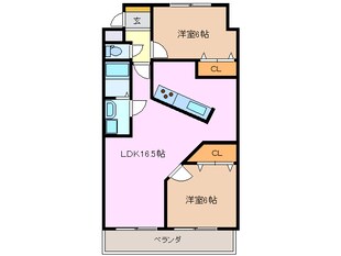 川越富洲原駅 徒歩20分 4階の物件間取画像